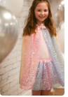 Ombre Sequins Cape