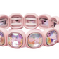 Boutique Chic Aurora Borealis Gem Bracelet Pink