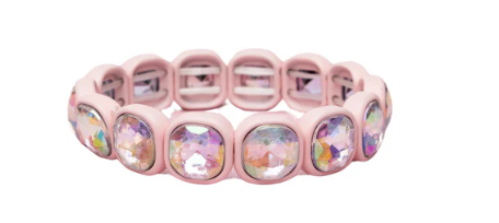 Boutique Chic Aurora Borealis Gem Bracelet Pink