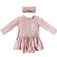 Lil Sis Bodysuit Dress and headband set