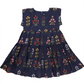 Girls Peachy Dress - Navy Field Floral