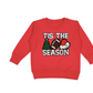 Tis The Season Patch Christmas Sweatshirt - Red