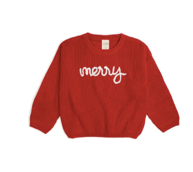 Merry Christmas Yarn Knit Sweater - Sweet Wink