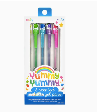 Yummy Yummy Scented Gel Pens - Metallic (Set of 6) - Ooly