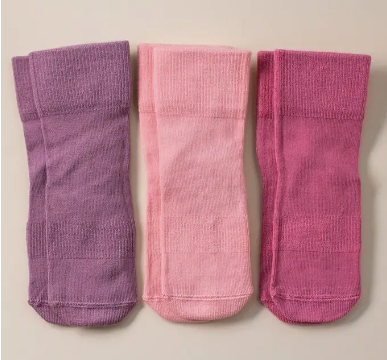 Cami - Non-Slip Baby Socks Light Pink, Dusty Pink, Lavender