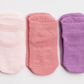 Ciara - Pink and Purple Grip Baby, Kids Ankle Socks