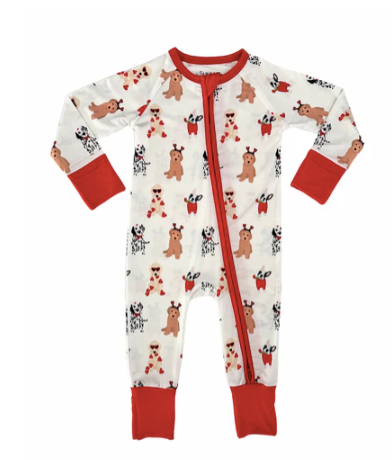 I Woof You Zipper Romper