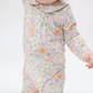 Smocked Peter Pan Footie Peonies & Roses