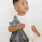 STUFFED ANIMAL LOVEYS ELEPHANT- Stone