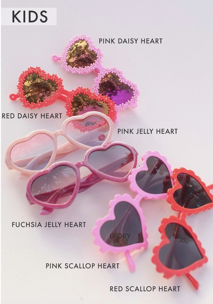 Valentine's Kids Heart Sunglasses