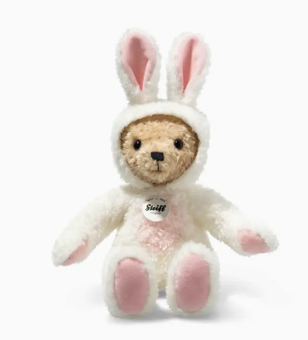 Teddy Bear with Easter Bunny Hoodie Costume Plush