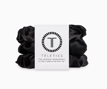 Silk Hair Scrunchie | Large | Jet Black