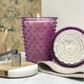 No. 41 Lilac Hobnail Glass Candle