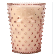 Hobnail Candle- Honeysuckle #92