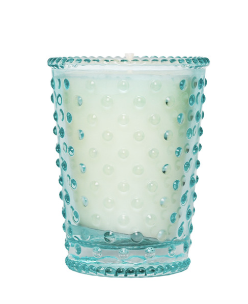 Blue Agave Votive Hobnail Glass Candle - Baby Sweet Pea's Boutique