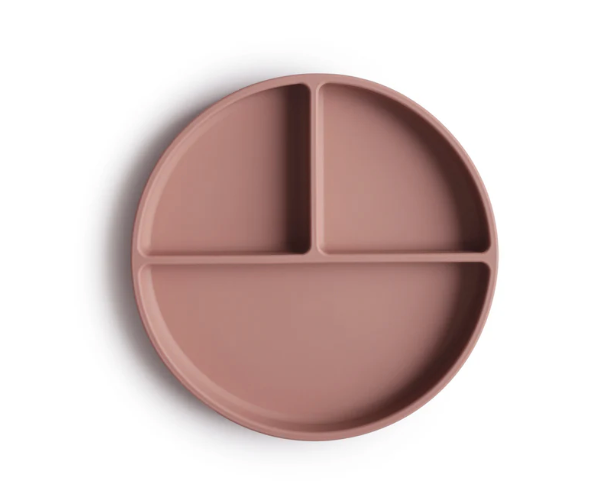 Silicone Suction Plate- Cloudy Mauve