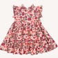 Girls Jennifer Dress- Pink Floral Daisy