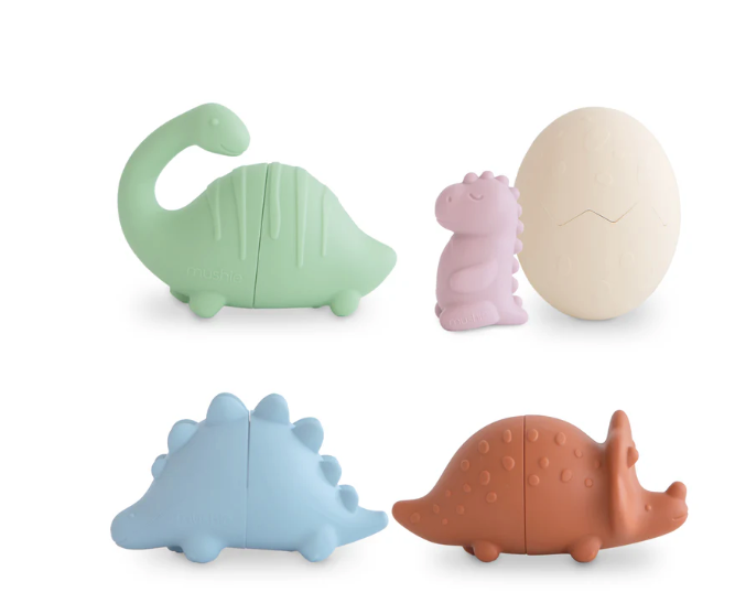 Dino Mold Free Bath Play Set - 4 Pack