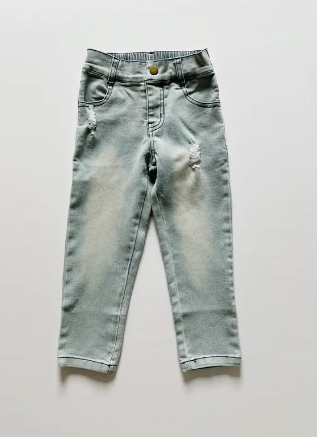 Stretch Denim Jeans- Slate Gray - Orcas Lucille