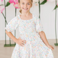 Hoppy Easter Smocked Ruffle Dress