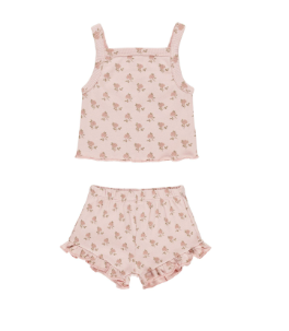 Evie Tank + Shortie Set || Rose