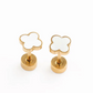 Quatrefoil Studs