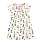 Pink Party Dogs Bamboo Dress