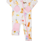 Dog Party Sleep Romper-Pink