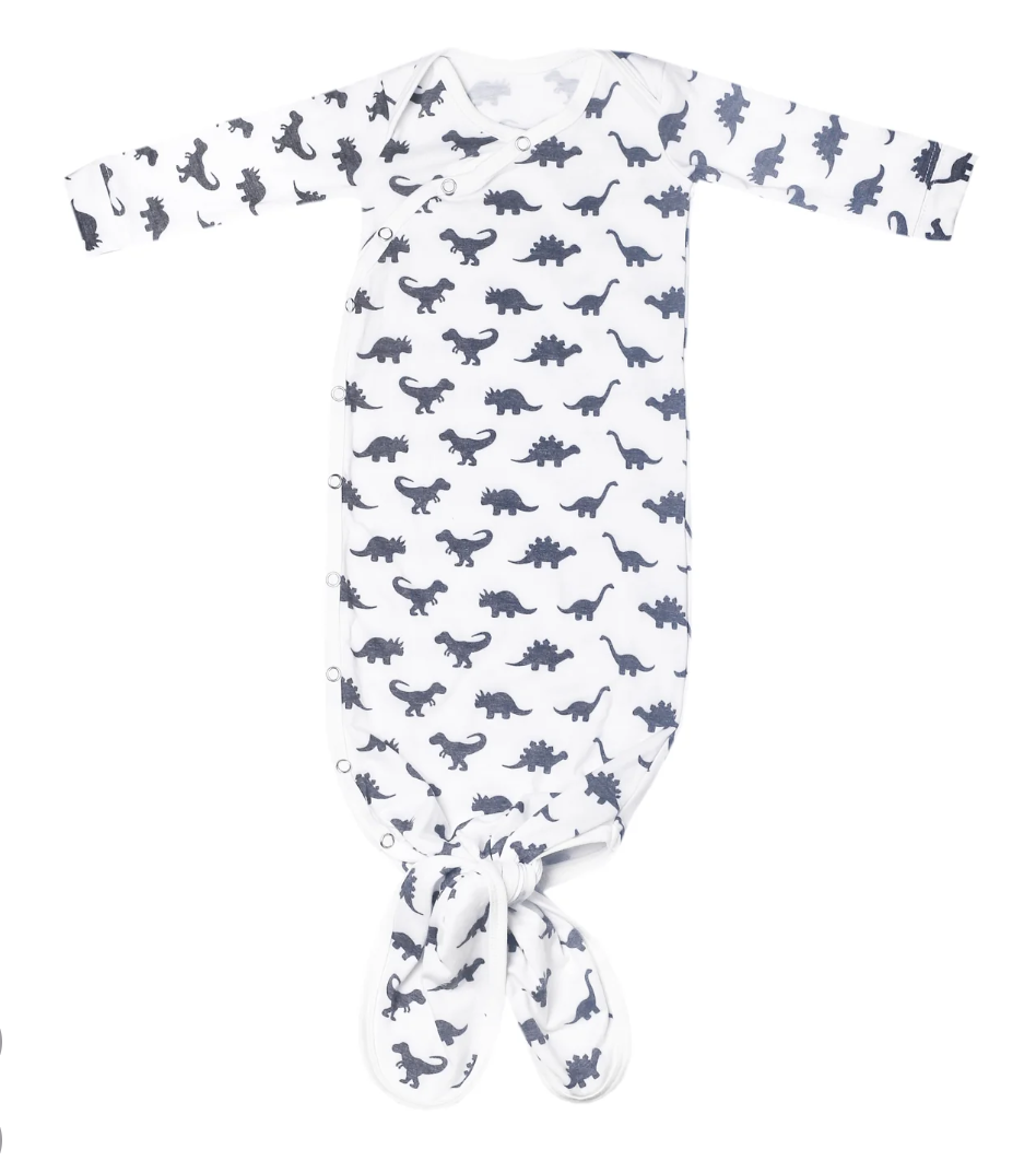 Newborn Knotted Gown- Wild - Copper Pearl