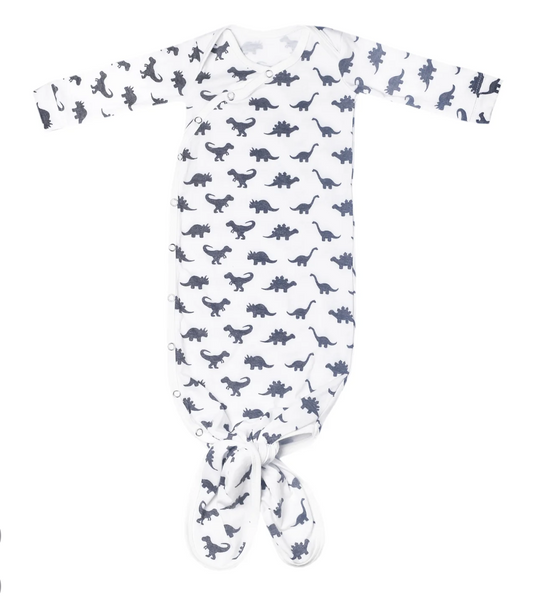 Newborn Knotted Gown- Wild - Copper Pearl