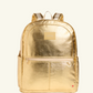 Kane Double Pocket Large Backpack- Gold Metallic