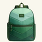 Kane Double Pocket Large Backpack-Nylon Puffer | Olive Chevron