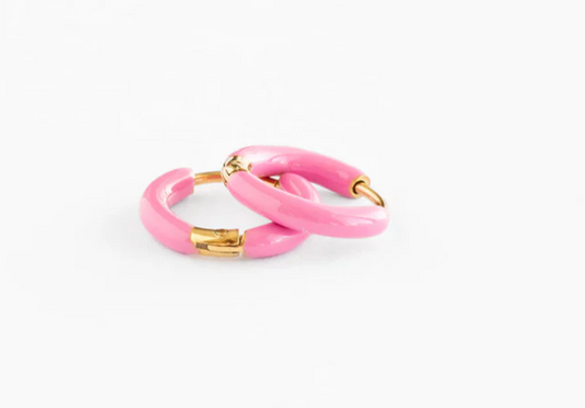 Enamel Hoop- Pink