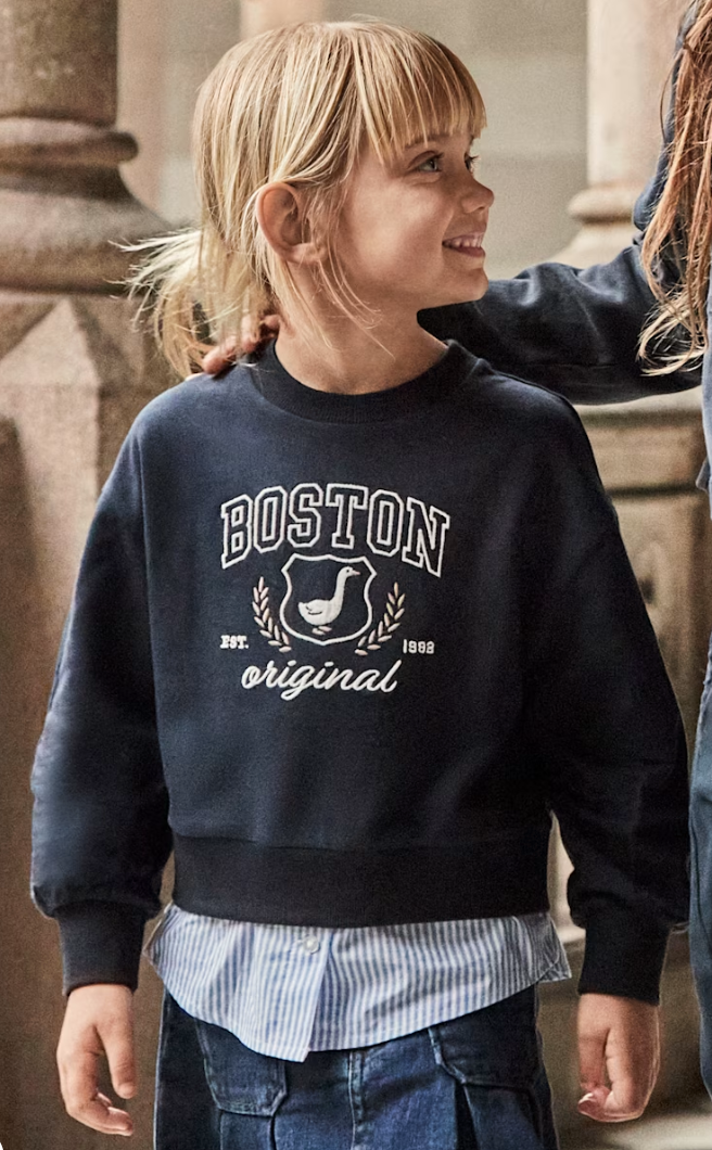 Girl Sweatshirt with Faux Shirt - Baby Sweet Pea's Boutique