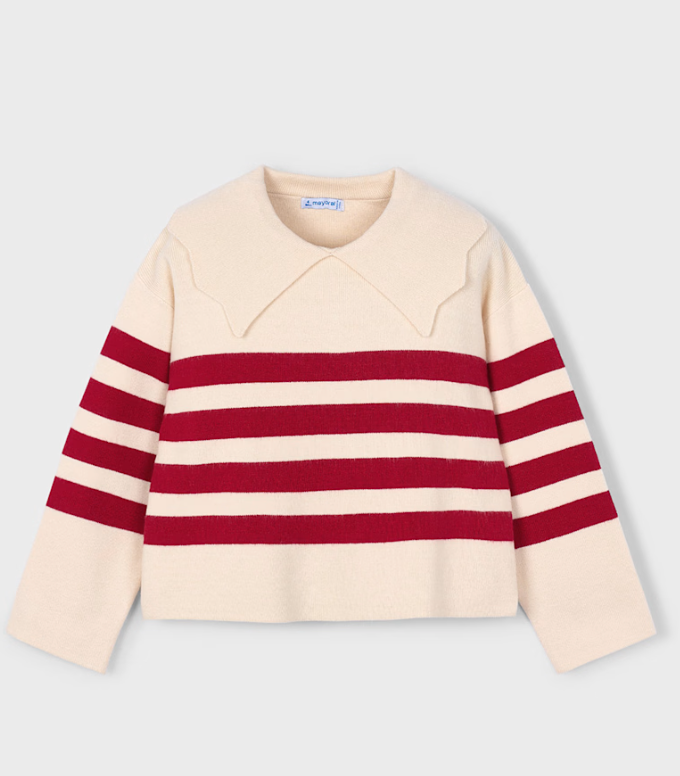 Girl Striped Knit Sweater - Mayoral