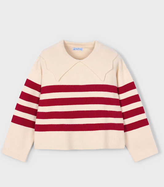 Girl Striped Knit Sweater - Mayoral