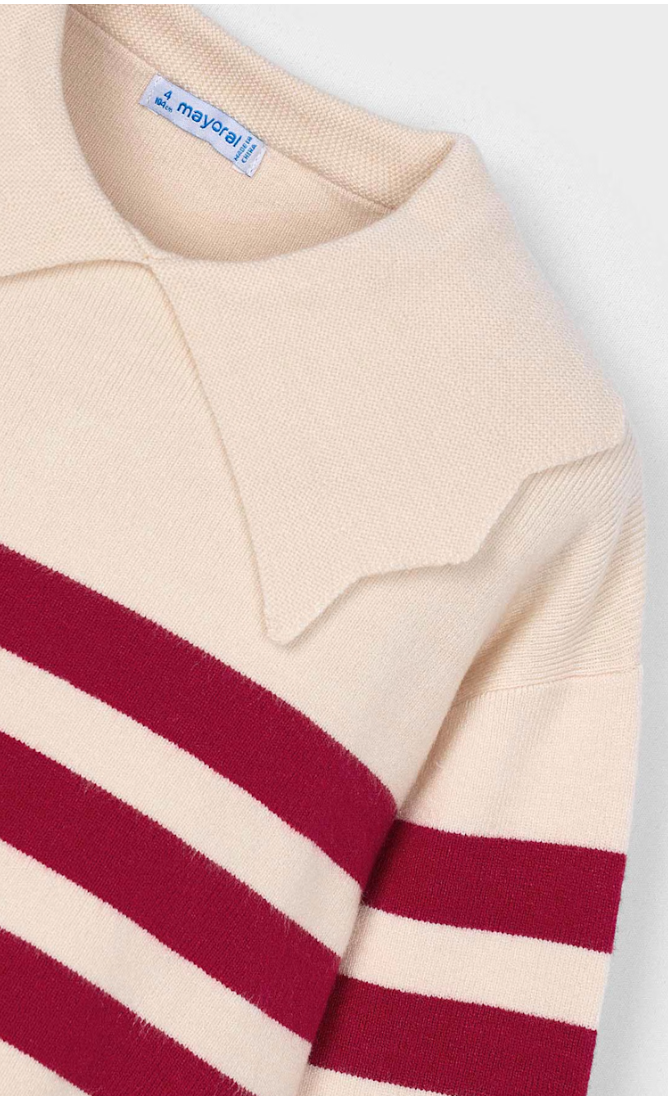 Girl Striped Knit Sweater - Mayoral