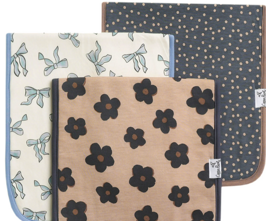 Gemma In Tan Premium Burp Cloths