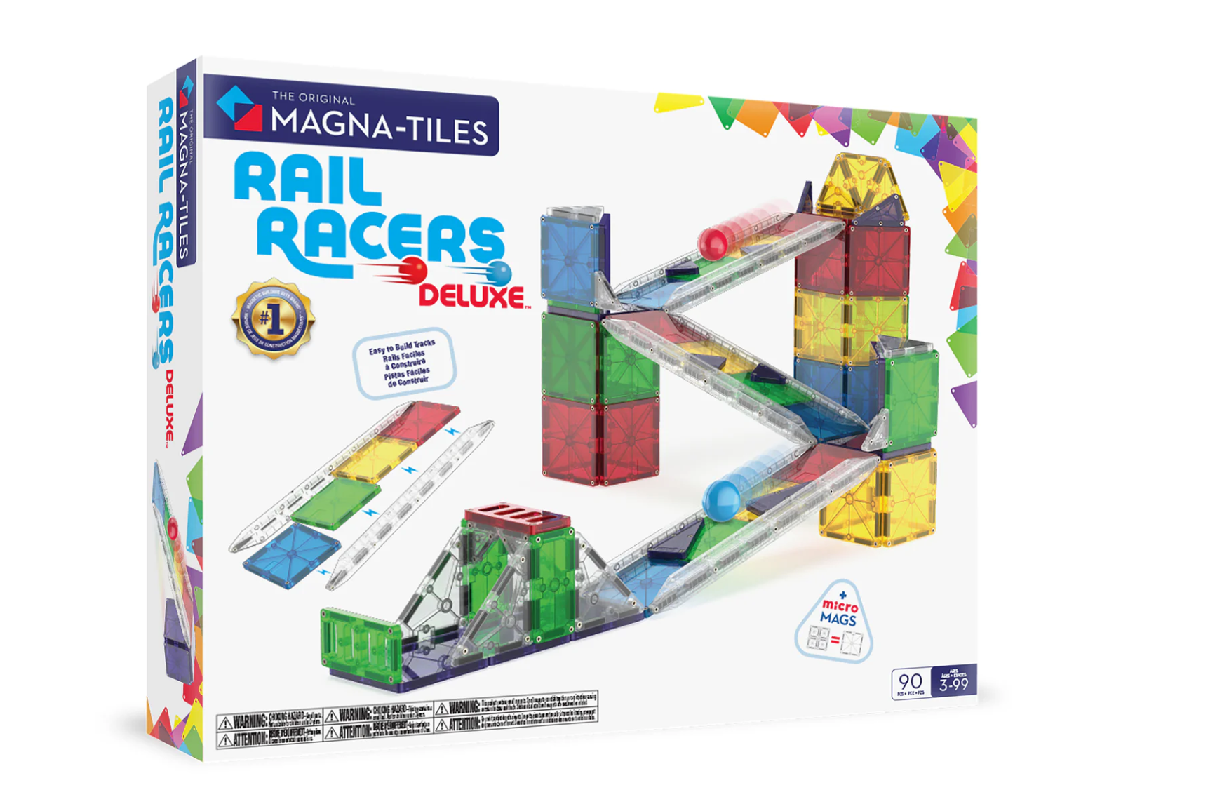 Rail Racers DELUXE- 90 Pieces - magnatiles