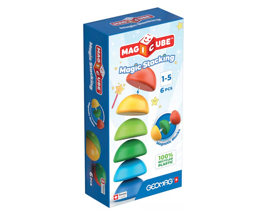 Magic Stacking Magnetic Blocks- 6 Pieces - Geomag