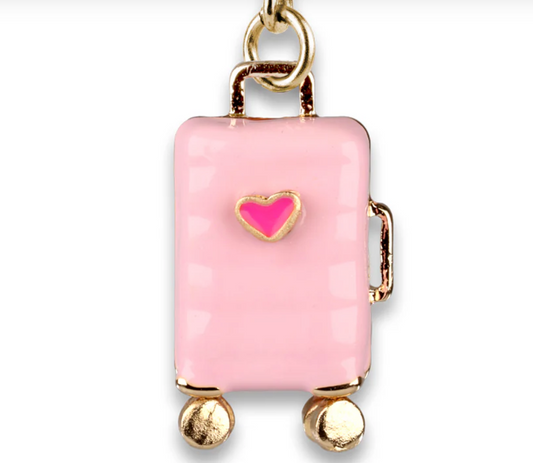 Gold Suitcase Charm