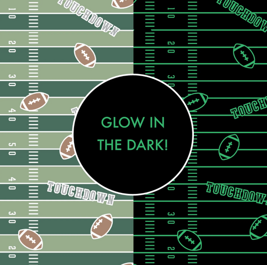 2 Way Zipper Footie-Football Field - Glow in the Dark - Angel Dear