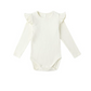 Shoulder Ruffle Bodysuit || Ivory - Rylee and Cru