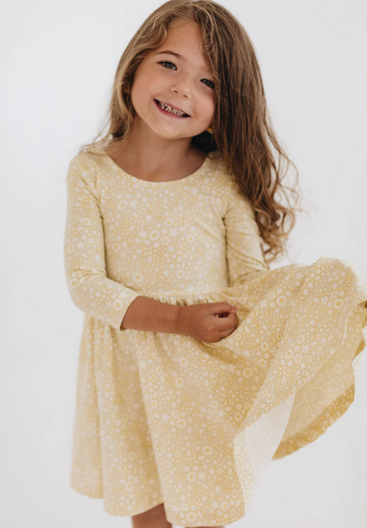 Twirl Dress in Buttercup - Good Apples