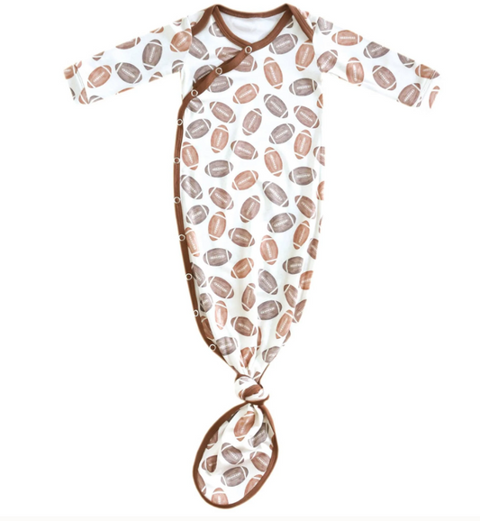 Blitz Newborn Knotted Gown - Copper Pearl