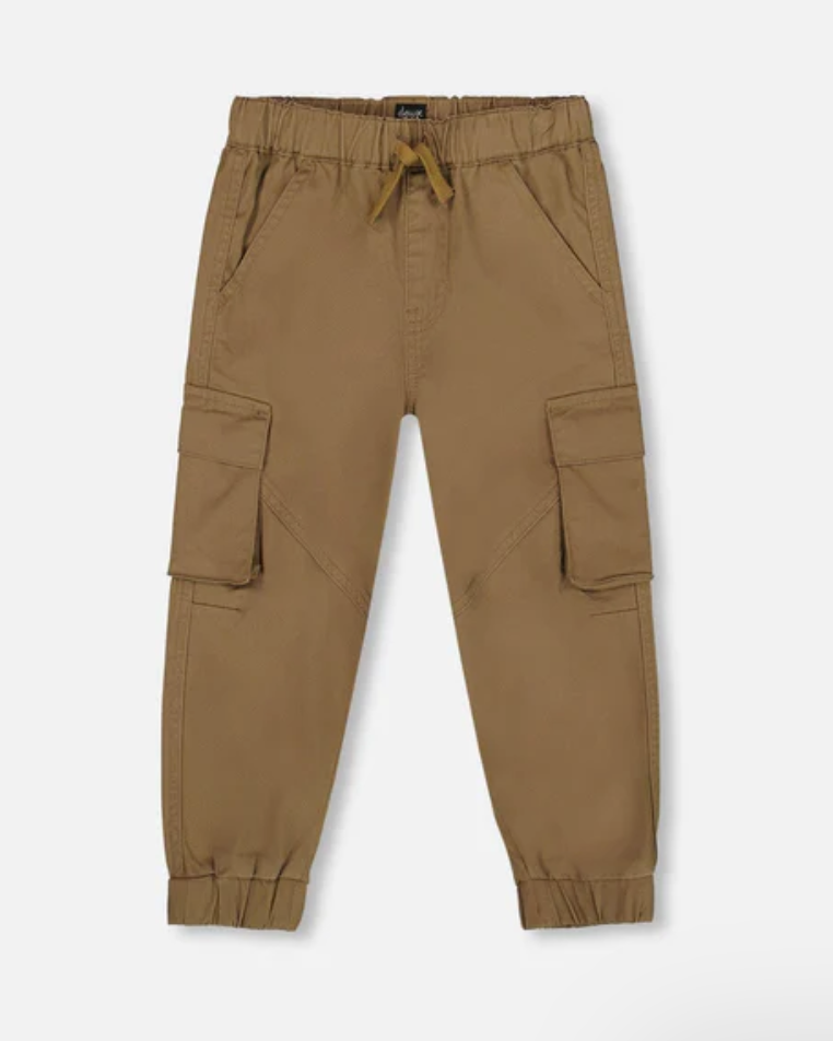 Jogger Cargo Pants- Taupe - Deux Par Deux
