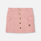 Corduroy Skirt With Cargo Pockets Dusty Pink