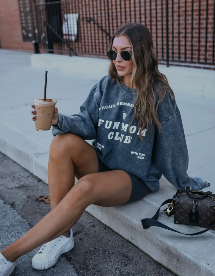 Fun Mom Club Corded Sweatshirt - Friday+Saturday