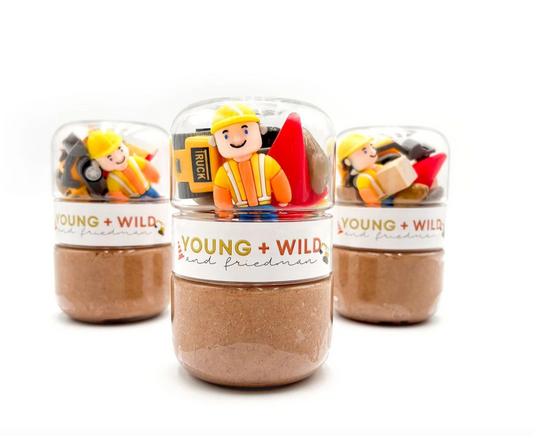 Construction Grab & Go Dough Jar