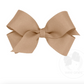 Mini Classic Grosgrain Hair Bow- Oatmeal